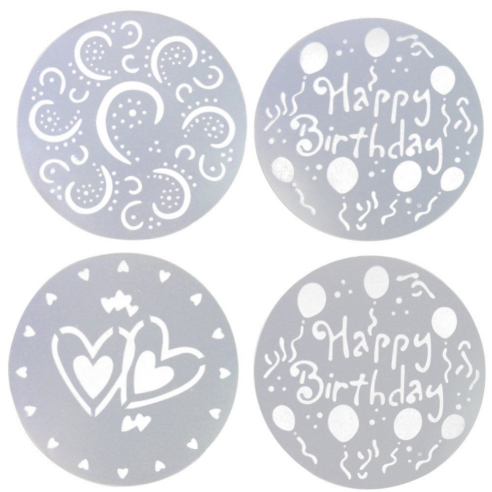 Syga Cake Stencil Set - Decorate Cakes Easily -5