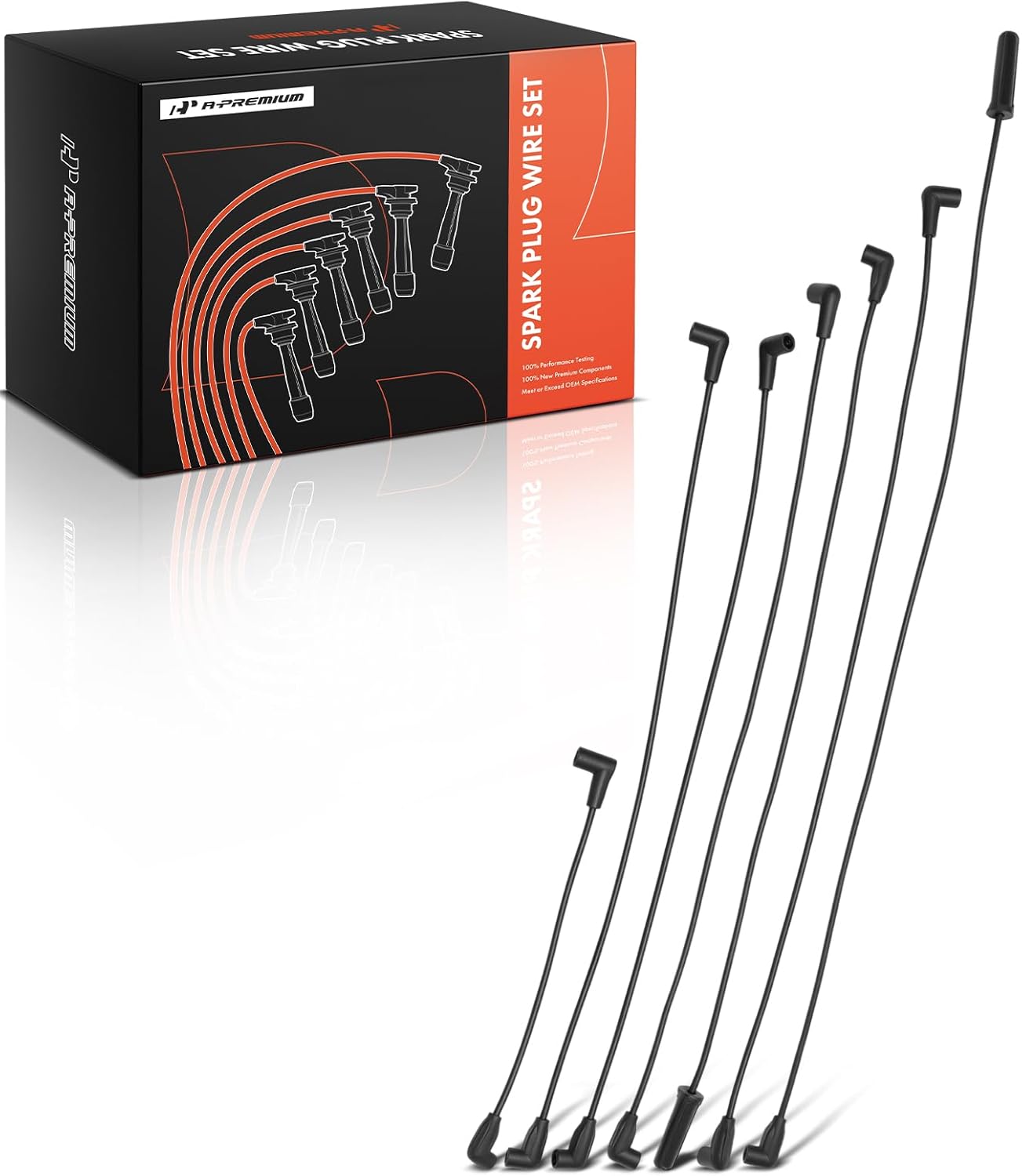 A-Premium 7PCS Spark Plug Wires Compatible with Chevrolet Blazer 1995, Caprice 1992-1993, Astro 1992-1995, K1500, K2500, P30, S10 Blazer & Oldsmobile Bravada & GMC C1500, C2500, G1500, G2500, G3500