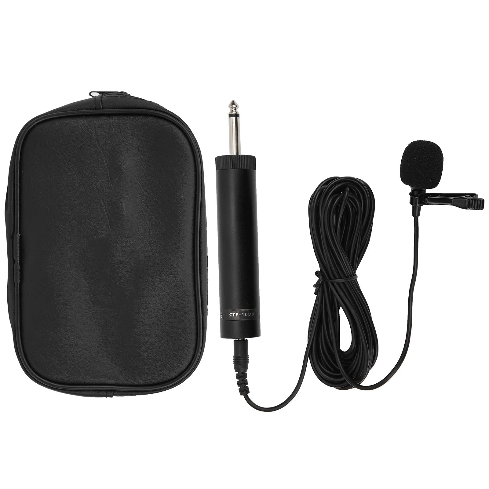 LiebeWH Microfono Lavalier, Sassofono a Bavero con Filo Accessori per Strumenti Musicali Professionali con Cappuccio in Schiuma, per il Collegamento di Amplificatori, Mixer(10meters)