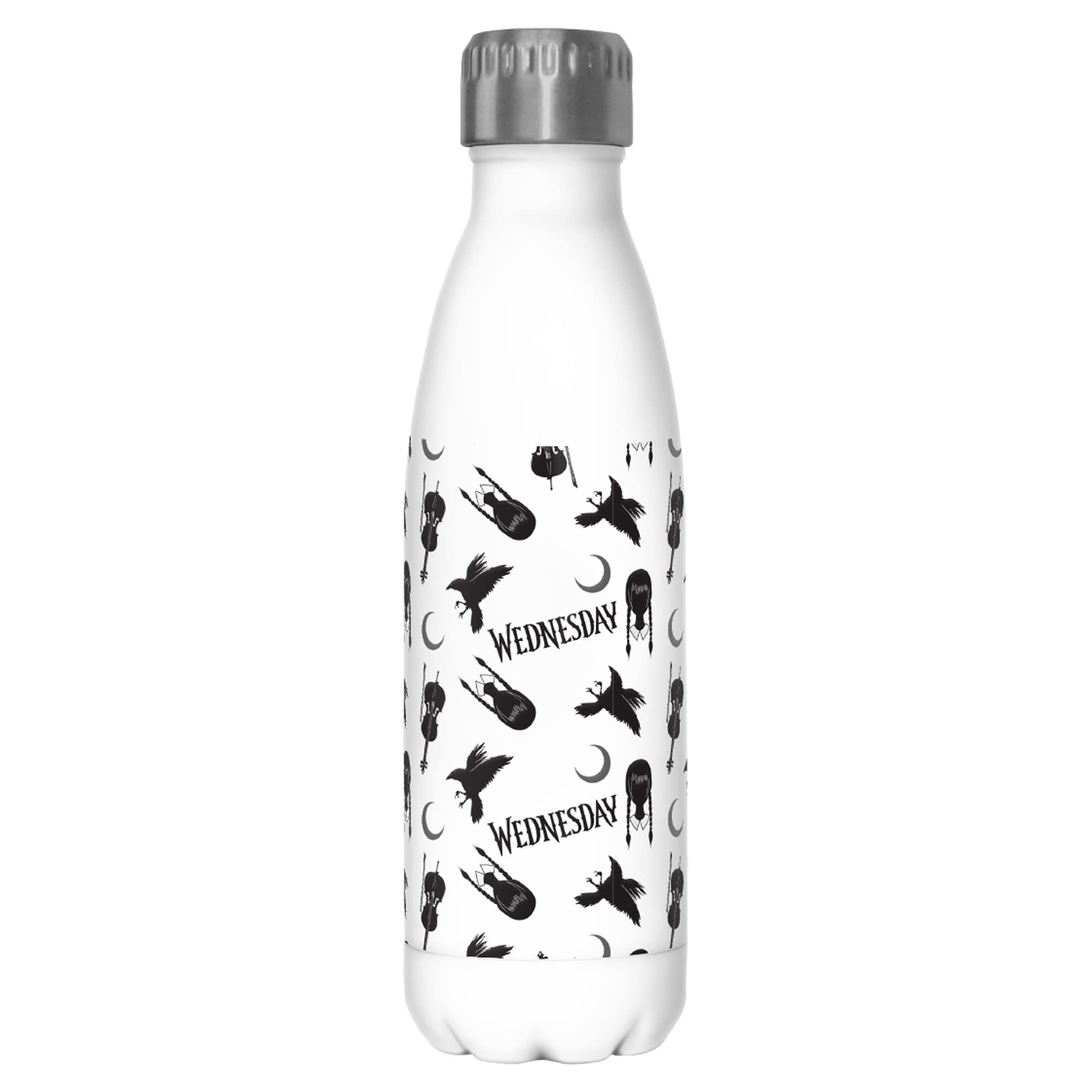 Bouteille d'eau en acier inoxydable anti-fuite Wednesday gourde 500 ml