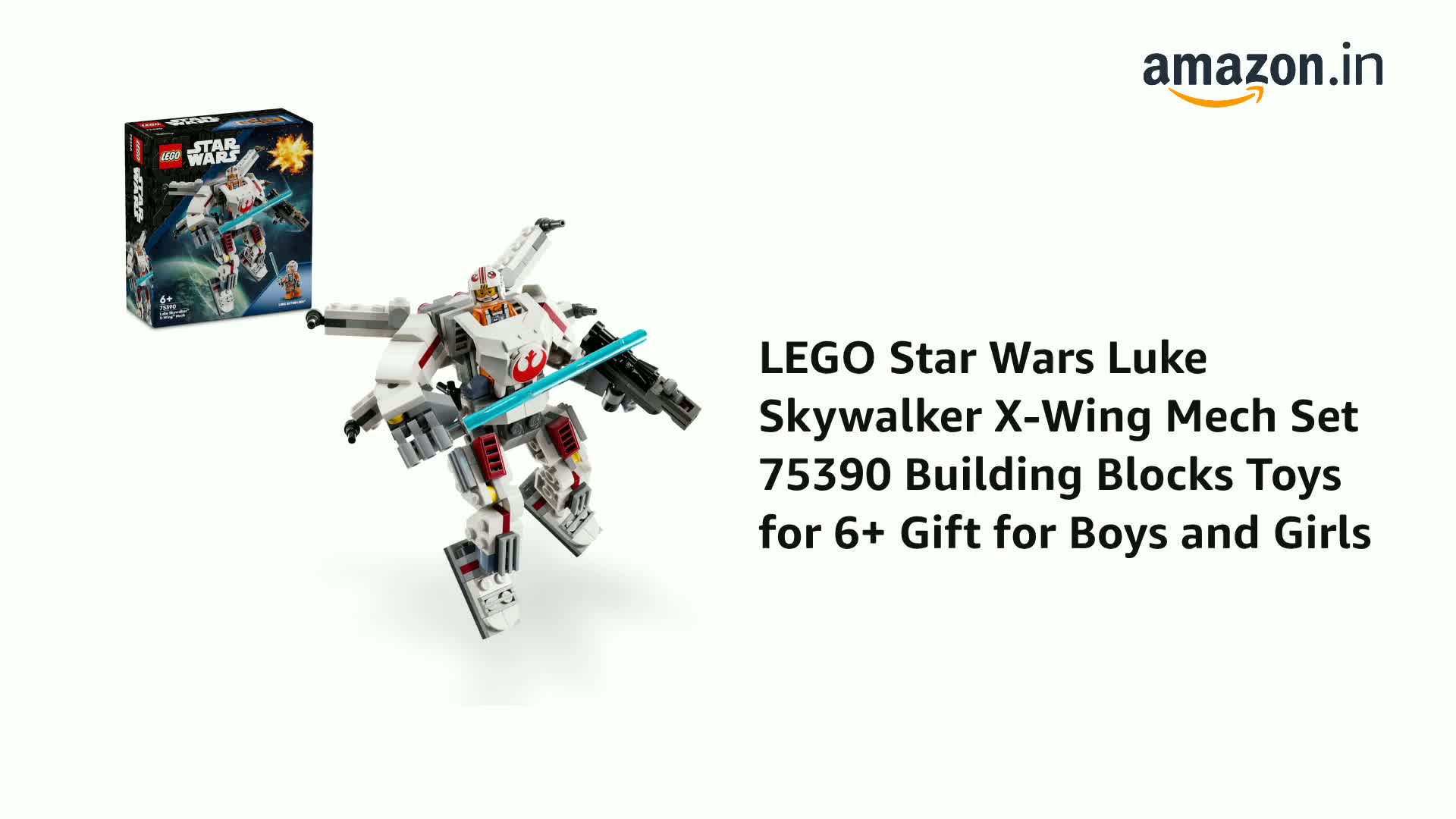 LEGO Star Wars Luke Skywalker X-Wing Mech Set 75390 Building Blocks