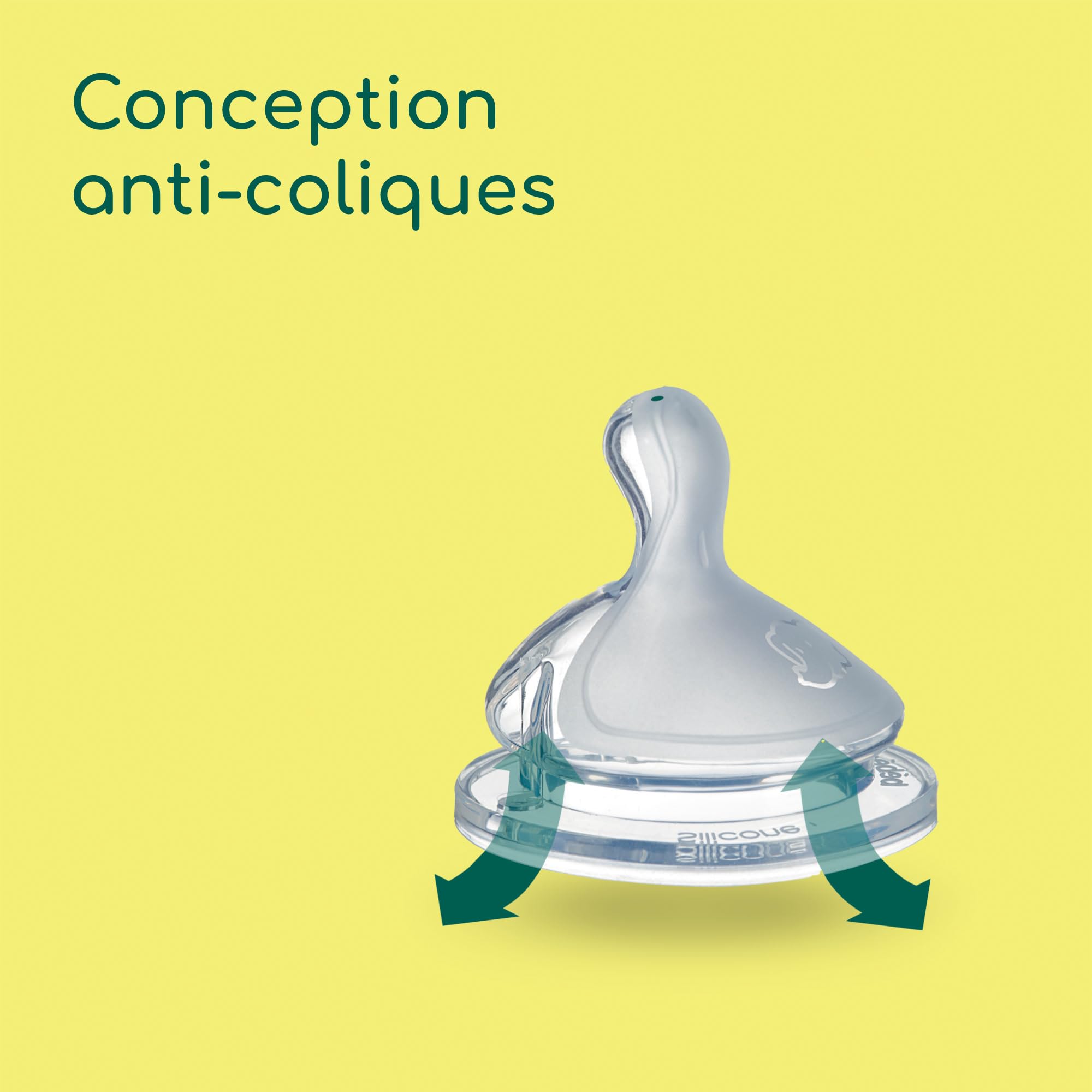 Bebeconfort Physio Air Kit complet biberons, Essentiels alimentation au biberon, 0 mois+, 6 biberons, tétine et goupillon 2-en-1, tétine de forme physiologique, design anti-coliques