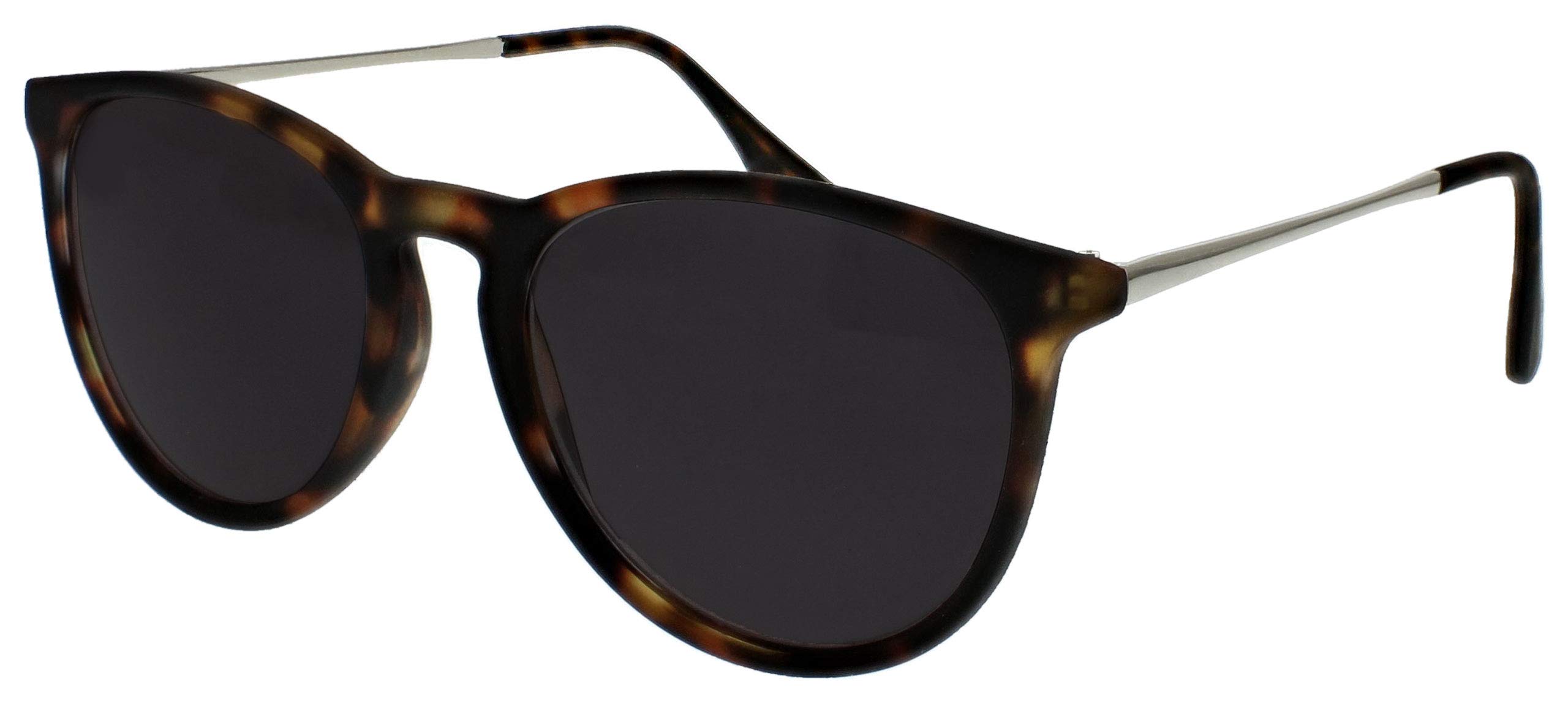 OPULIZE Jet Sonnen okulary do czytania 2 szt., stylowe, duże designerskie oprawki, odporne na zarysowania, przyciemniane soczewki, ochrona UV400, gumowany przód, srebrne, prasowane, czarne, gumowane