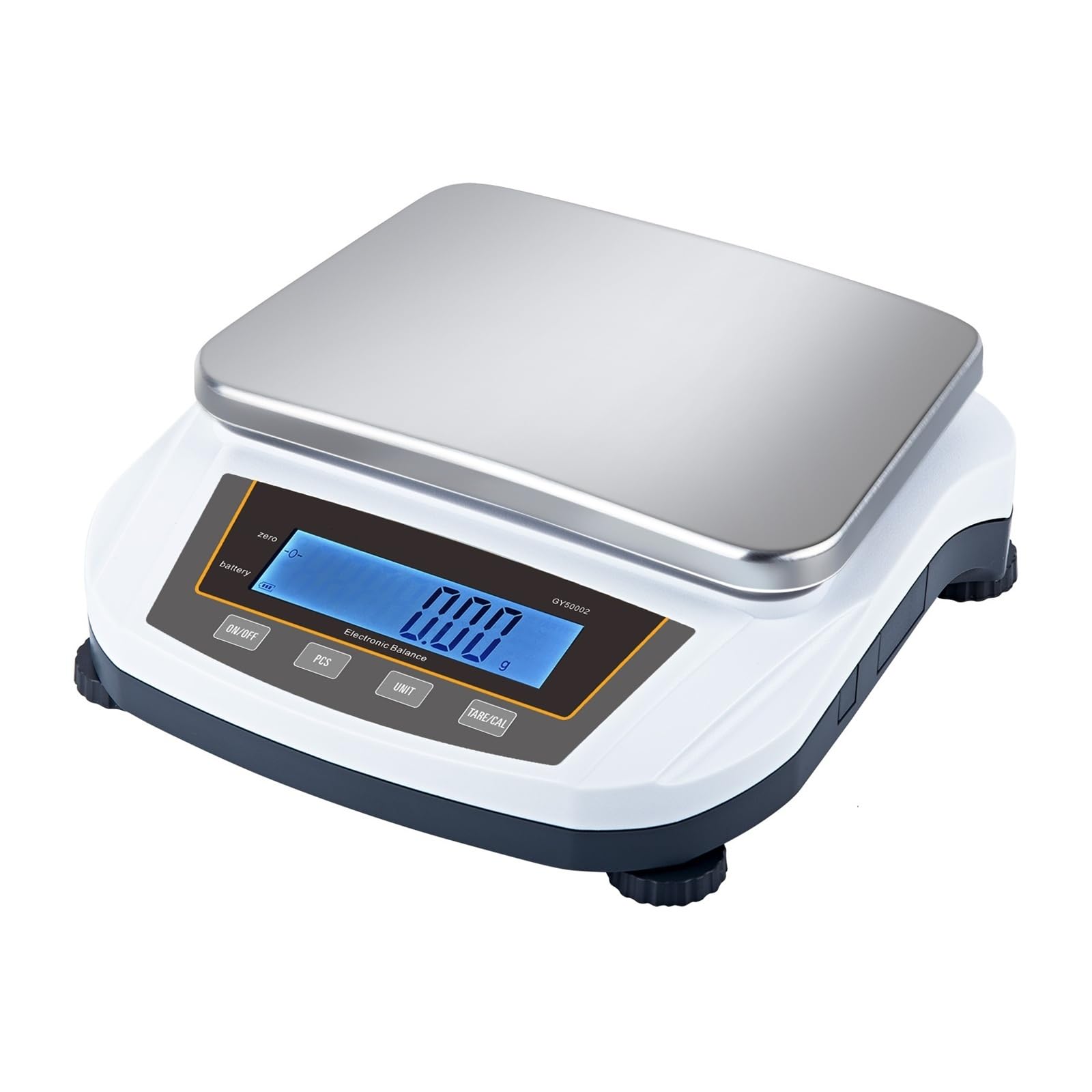 Balanza analítica electrónica de precisión de 5kg/2kg, báscula científica de laboratorio de 0,01g G/lb/oz/dw/ct/dr con fuente de alimentación(2000g 0.01g)