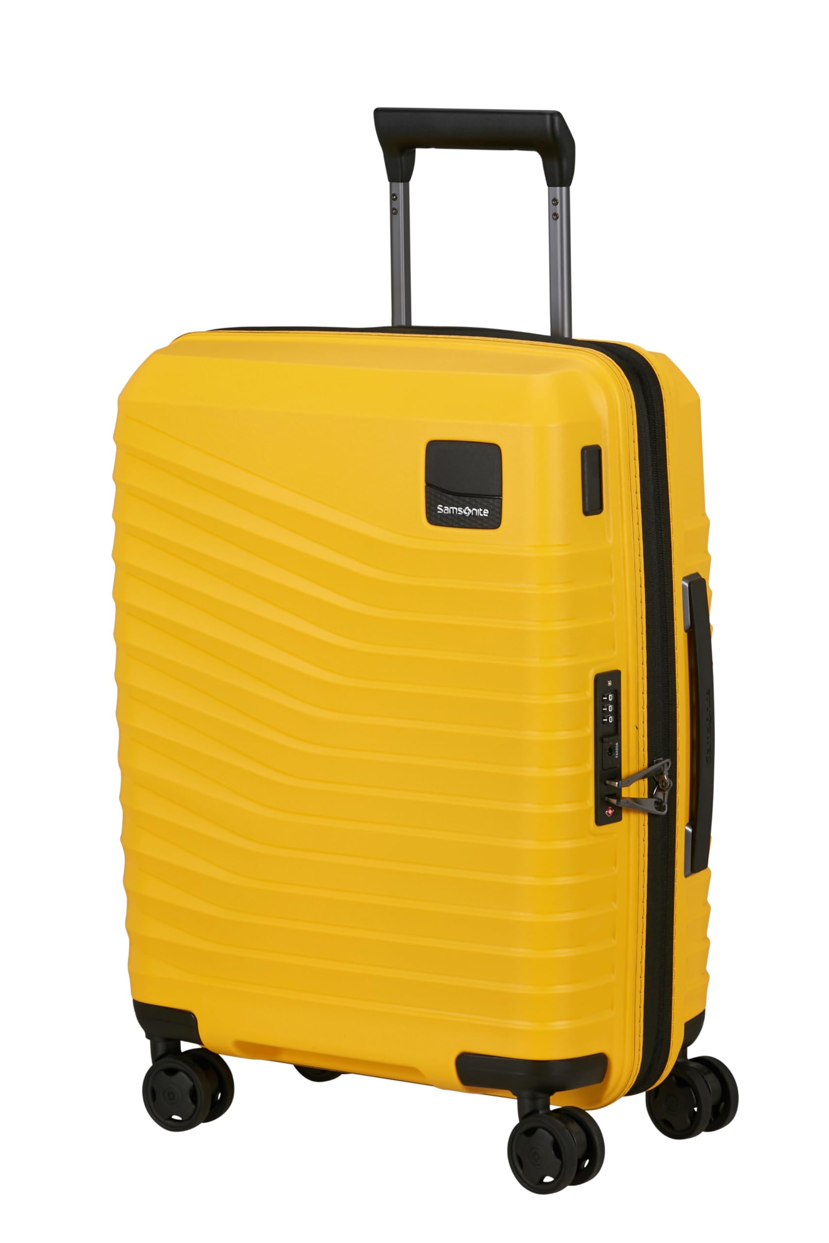 Samsonite  Yellow Intuo Spinner 55X40x20/23Cm Exp Cabin Hard Suitcase, Sports Direct