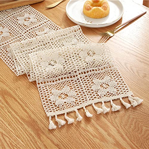 Chemin de table printemps moderne anti-rayures coton beige de table