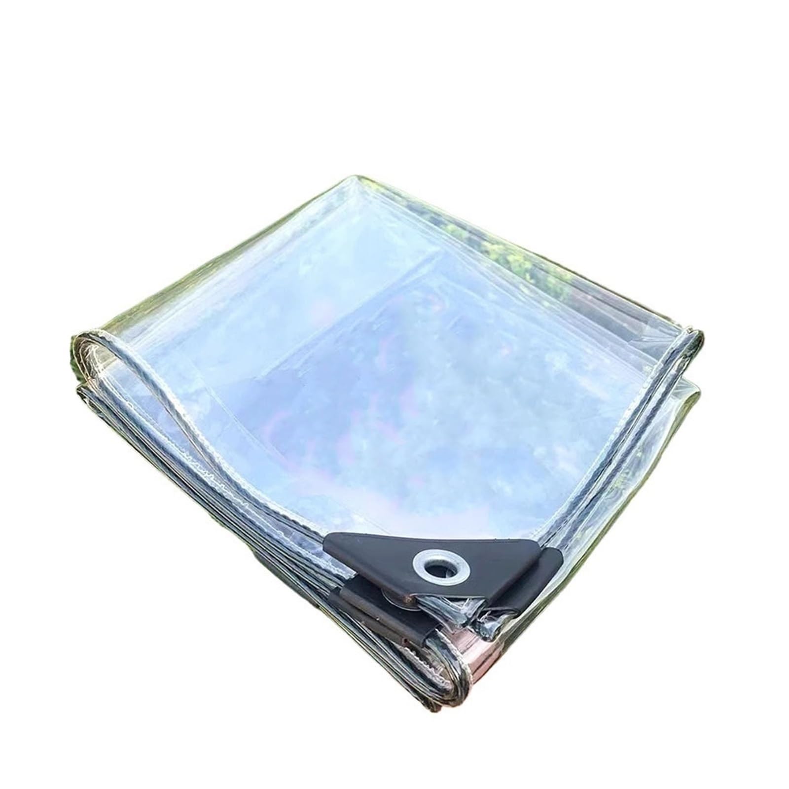 1pc Transparent Tarpaulin With Eyelets Tent PVC Waterproof Weatherproof For Plants Greenhouse(2Mx4M)