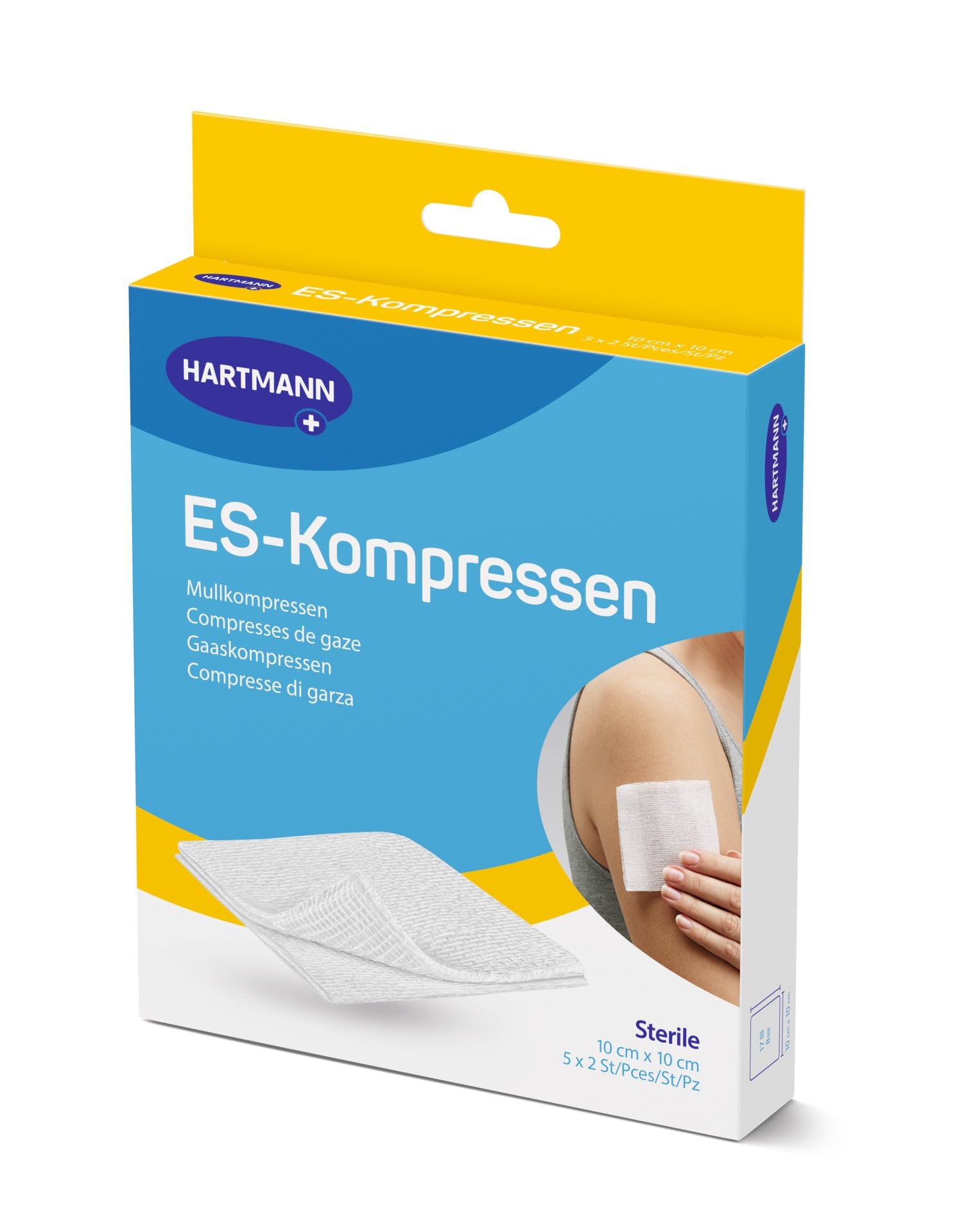 ES-Kompressen unsteril 10x10 cm 16fach, 100 St, 100 St