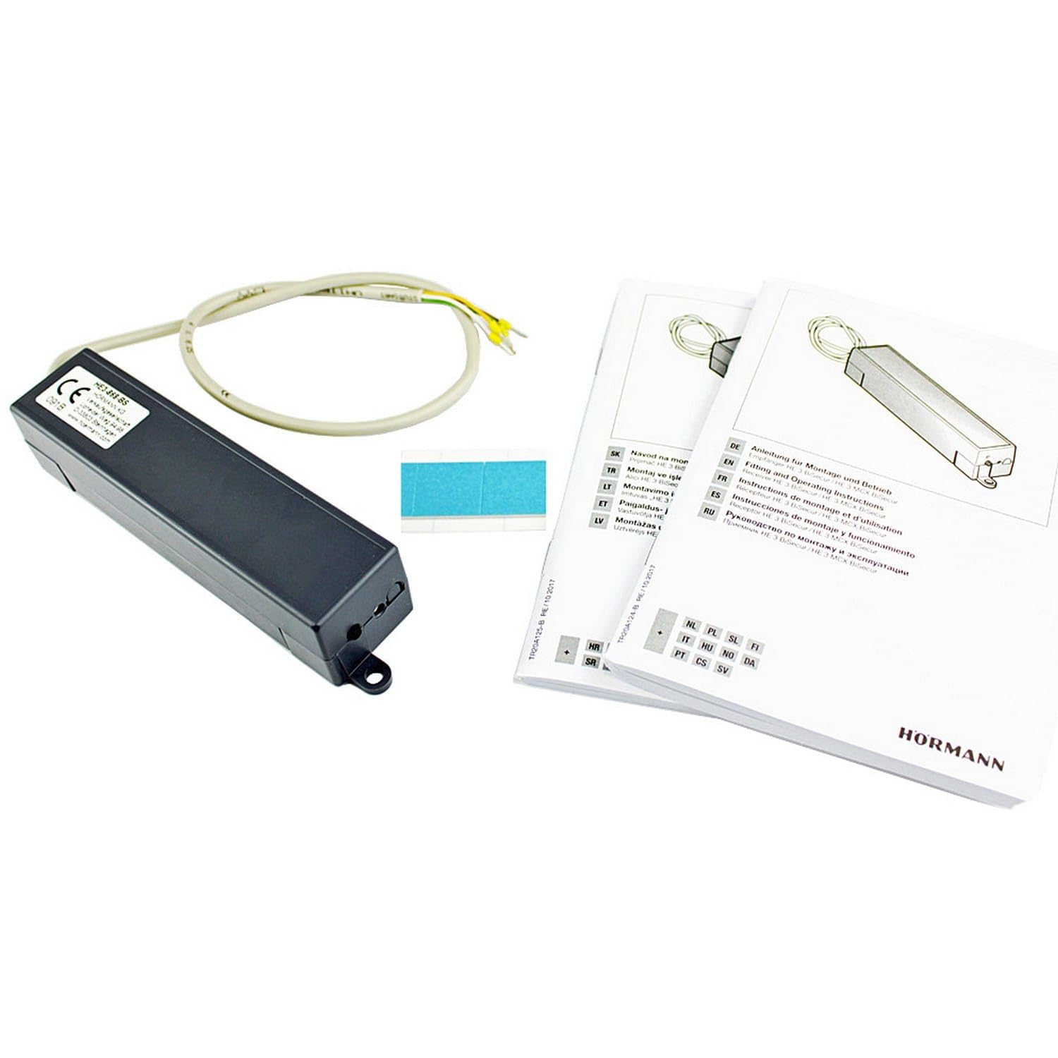 Hörmann Récepteur 3 canaux HE 3 868-BS (3 fonctions, boîtier en plastique, Smart Home) 436721 Multicolore