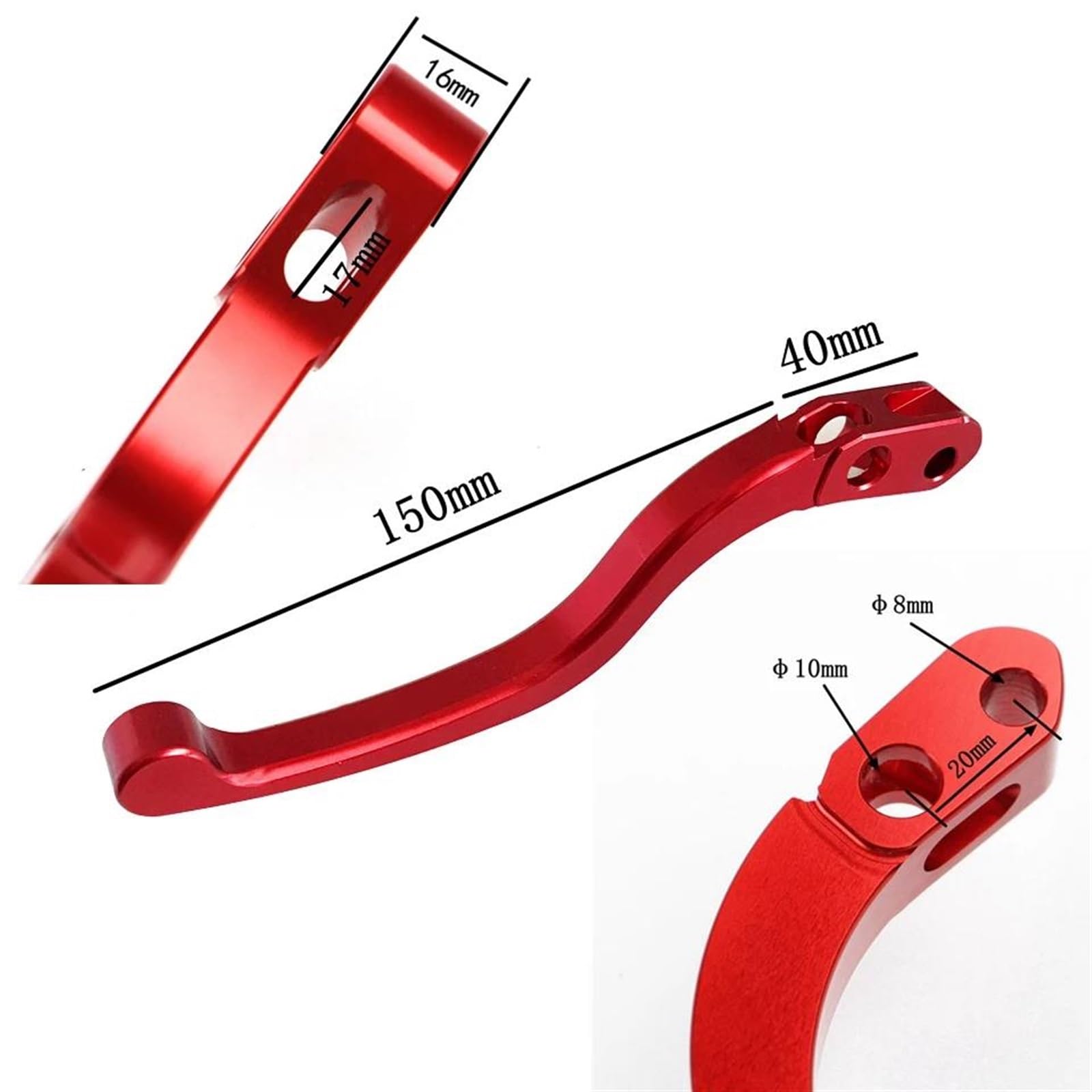 Leva Frizione Freno Moto Leva Frizione Freno Radiale Universale Per Moto 16x19 Pompa Idraulica Cilindro Principale Manubrio Per Adelin Per PX1(3)