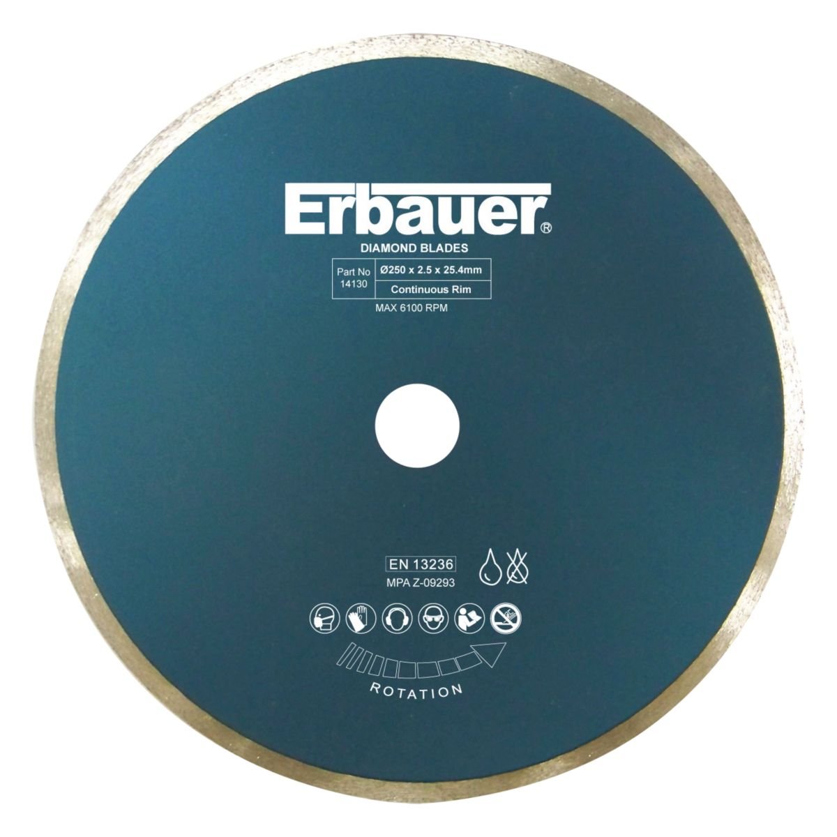 Erbauer Diamond Tile Blade 250 x 2.5 x 25.4mm Amazon.co.uk Business