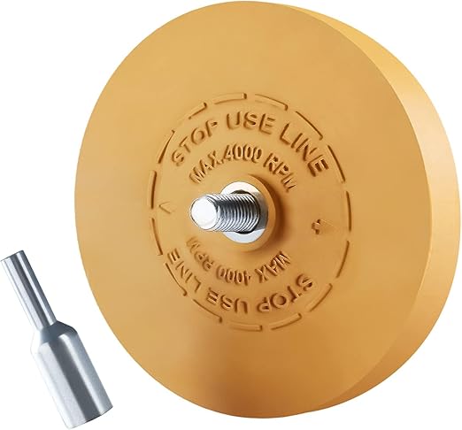CowboyBOB Decal Remover Eraser Wheel Rubber Eraser Wheel for Drill Removes Car Stripes Vinyl Tapes and Graphics Rubber Eraser Wheel Tool Kit for Cars, RV, Motorcycles Sticker Remover Tool 1 Pack