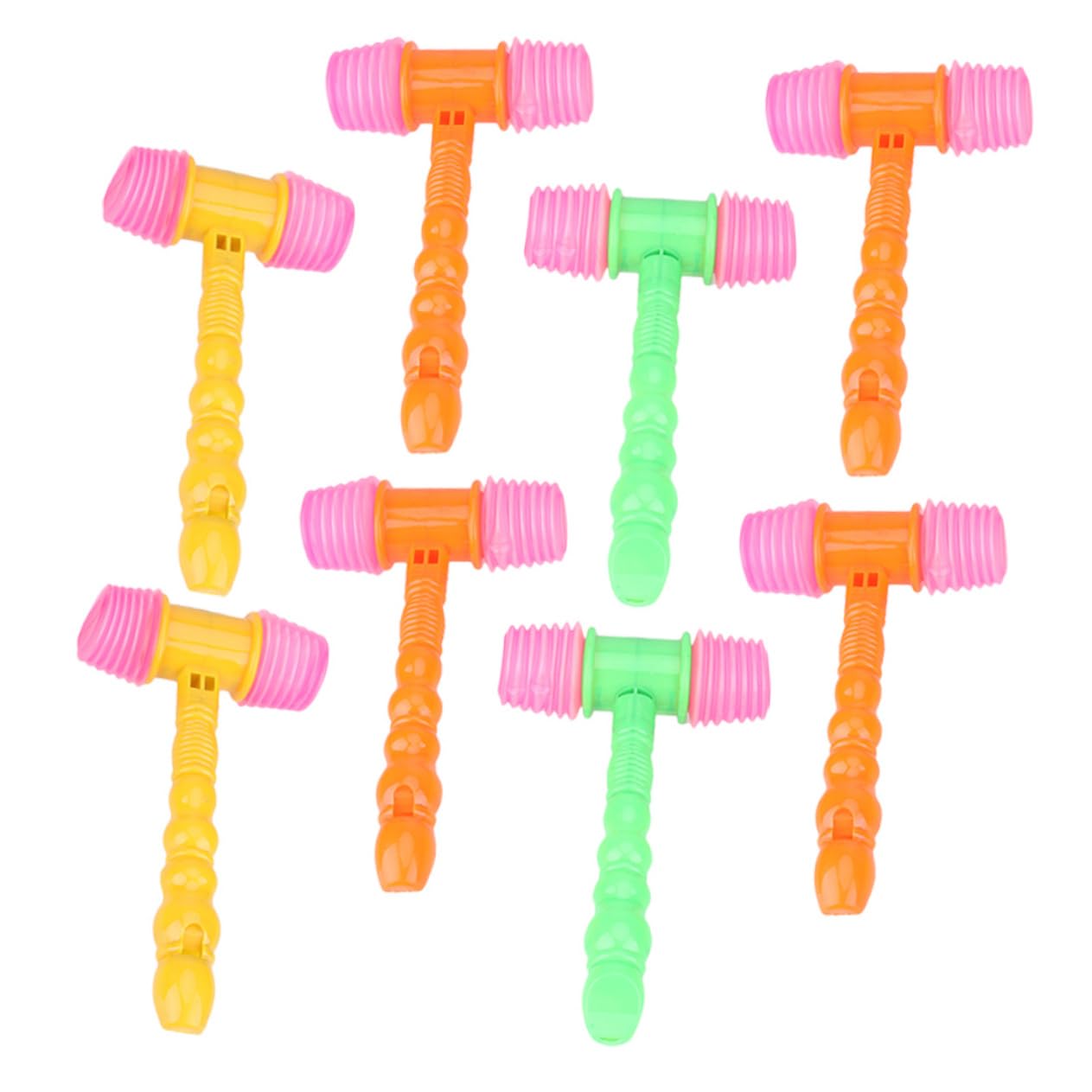 BESPORTBLE 8pcs Squeaky Hammer for Pounding Hammers Safe Party Cheering Props Interactive Beating for Boys Random Color