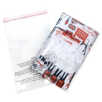 ClearBags 6 x 9 Inch Flap Seal Poly Bags with Suffocation Warning, Clear Adhesive Resealable Bags for Clothing, Toys, Amazon FBA Shipping, and Retail Packaging 100 Count PFW169
