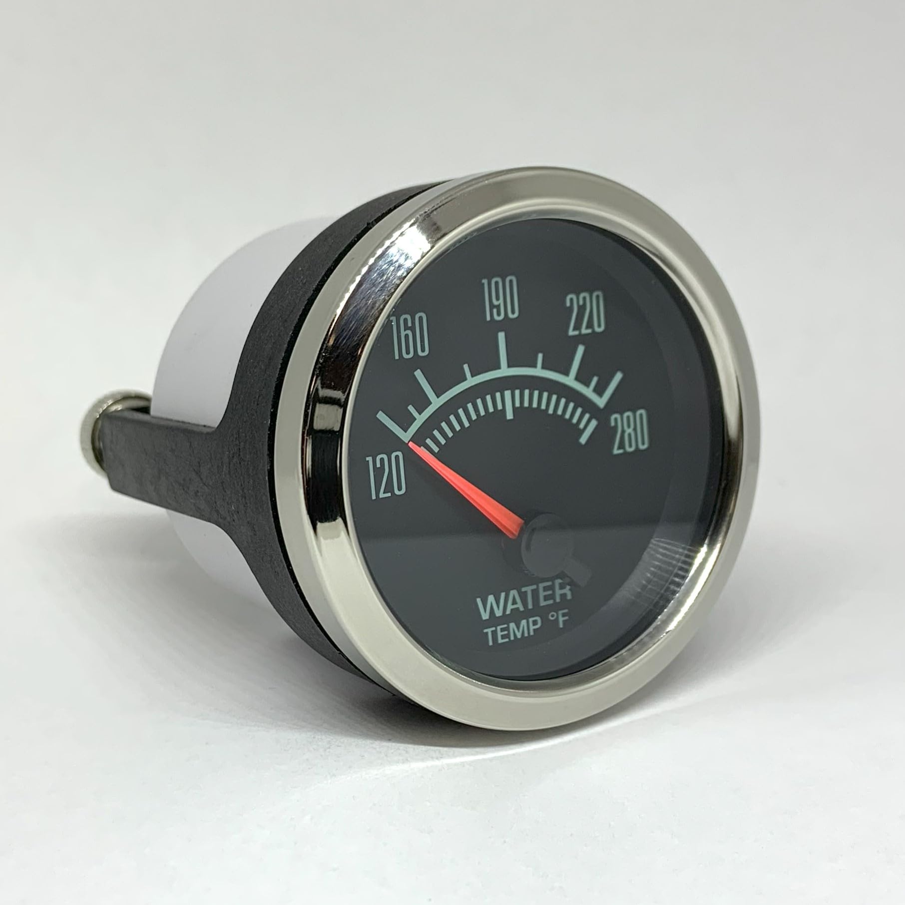 Marshall Retro 60's Muscle Water Temperature Gauge, 2-1/16", Polished Stainless Steel Bezel