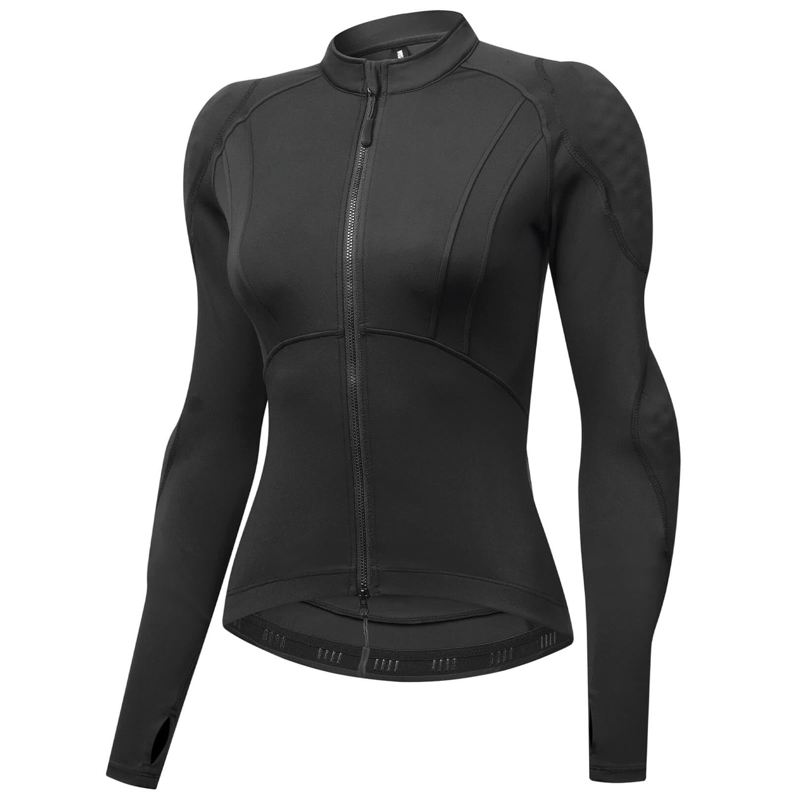 Damen-Motorradjacke aus Mesh, CE-zertifiziert, mit Protektoren, atmungsaktive Motocross-Schutzjacke, Softshell-Fahrshirt mit Protektoren, gut sichtbare Reflektoren für Straße
