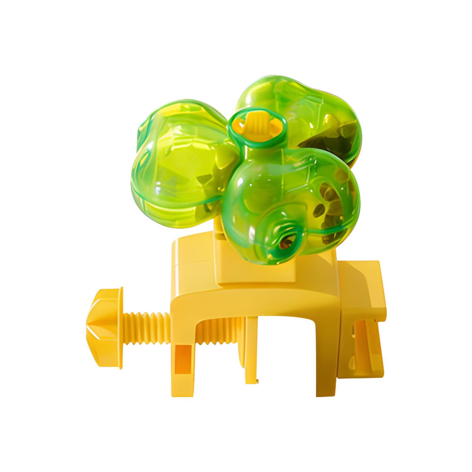 CUNZJIA Needle Shaped Cat Food Dispenser Toy Featuring 2 Customizable Hole Sizes for Portion Control and Simulation