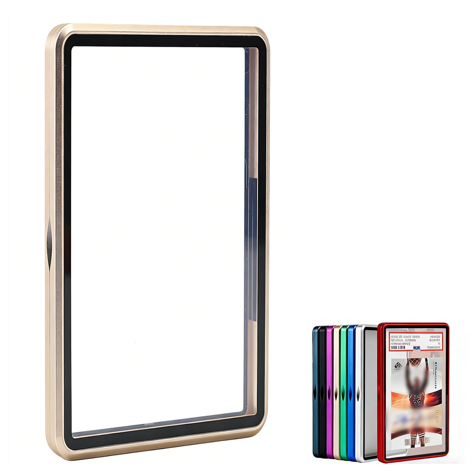 Premium Graded Trading Card Protector - 35pt BGS Slab Bumper Guard,UV & Scratch Resistant & Magnetic Closure | Aluminum Frame Slab Card Holder for Sports & Gaming (Gold) — image 1