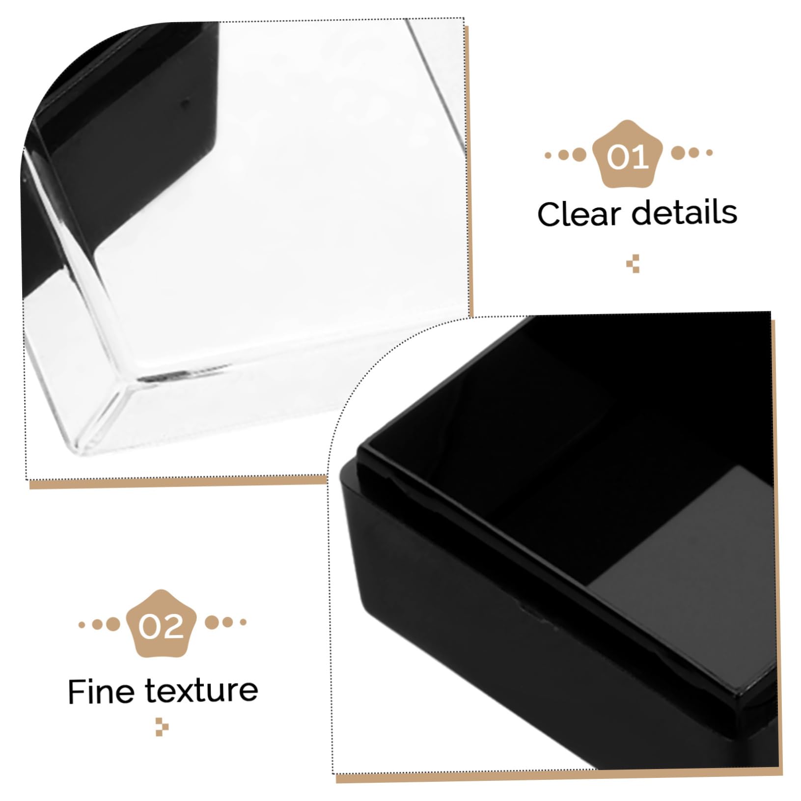 Lot De 3 Boîtes De Présentation Pour Échantillons Minéraux Pierres Bijoux 6 Pièces X 3