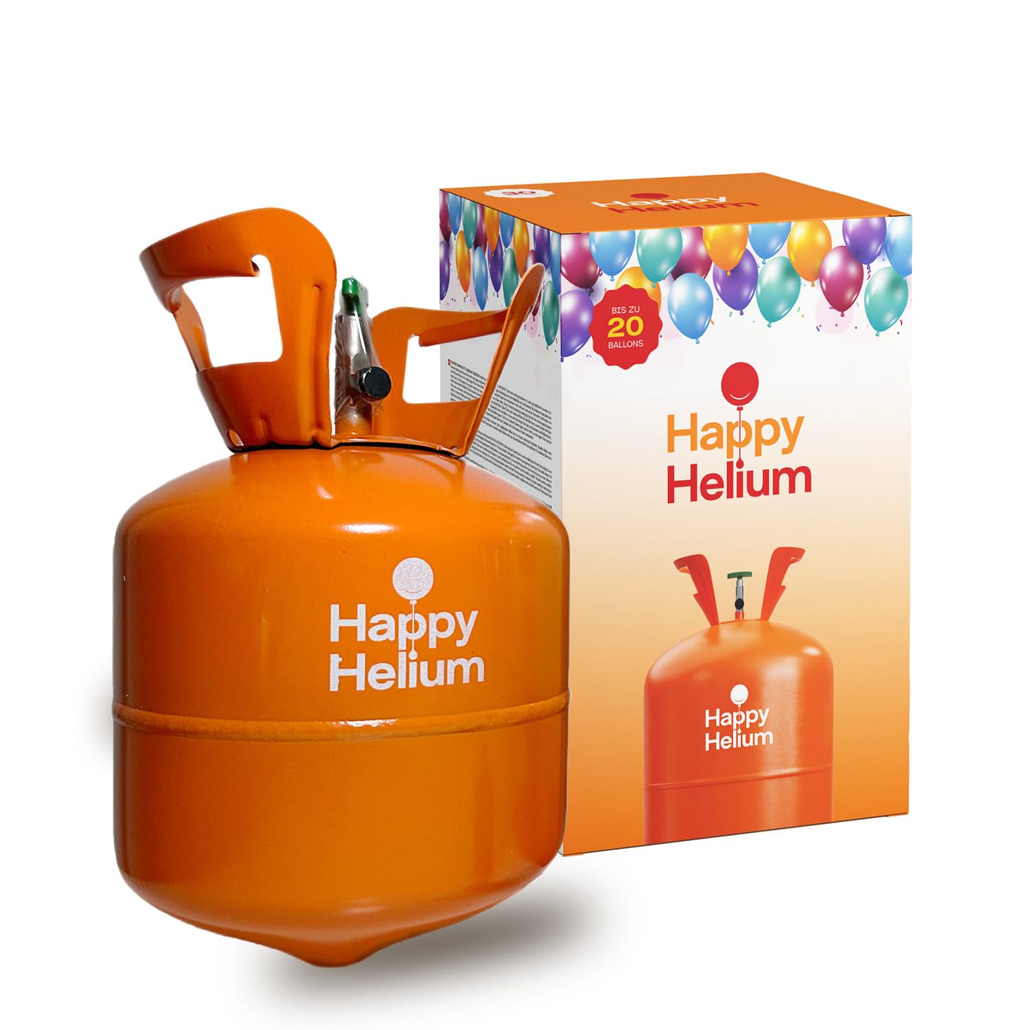 Happy Helium Ballongas – Ballongas für bis zu 20 Luftballons