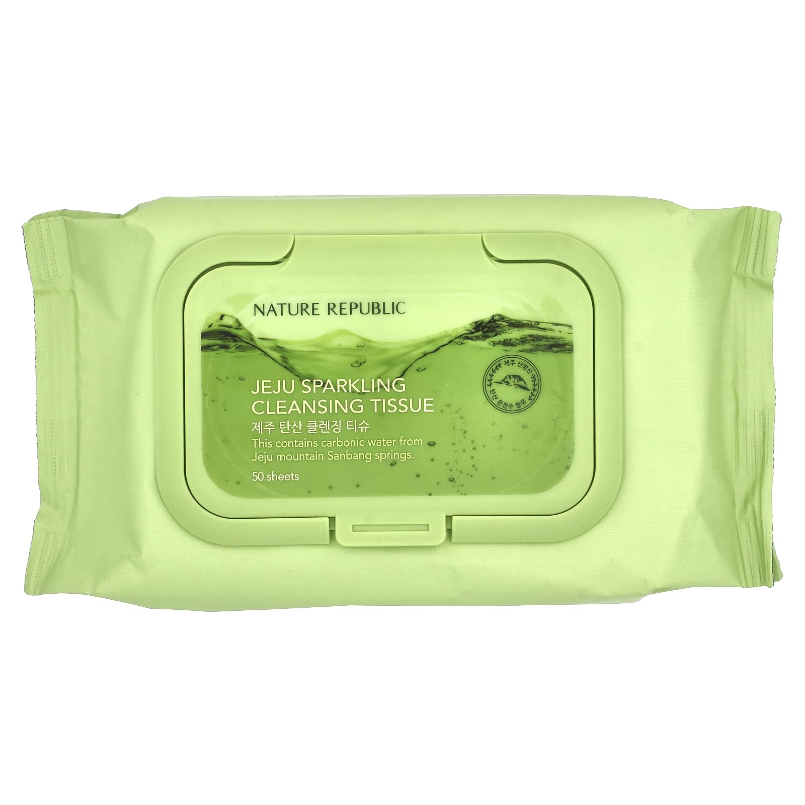Nature Republic Jeju Sparkling Cleansing Tissue, 50 Sheets
