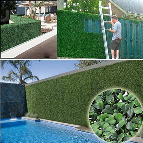 Amazon 1 人工の庭垣根の植物 12 Pc 50 X 50 Cm フェイク植物屋外プライバシー結婚式の装飾は G は T0722 001 を 1 のフェンシングの群葉の多く 人工観葉植物 オンライン通販