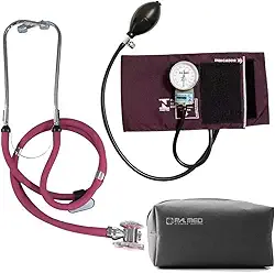 Aparelho De Pressao Esfigmomanometro Estetoscopio Pa Med (Vinho)