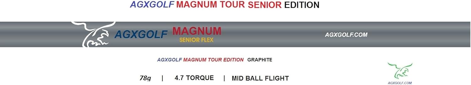 Magnum Senior Flex Graphite Irons Shafts: 370 Parallel Tip / 41 Inch; 78g / 4.5 Torque: Use for Any .370 Irons; One of The Most Robust and Accruate Shaft