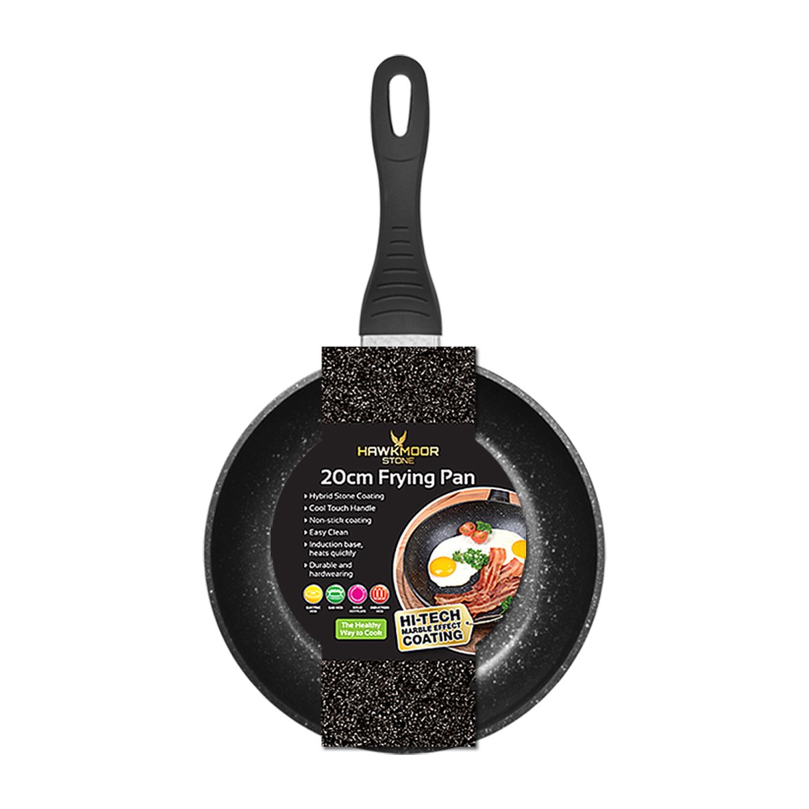 Hawkmoor Hard Stone Non Stick 8" Frying Pan 20cm