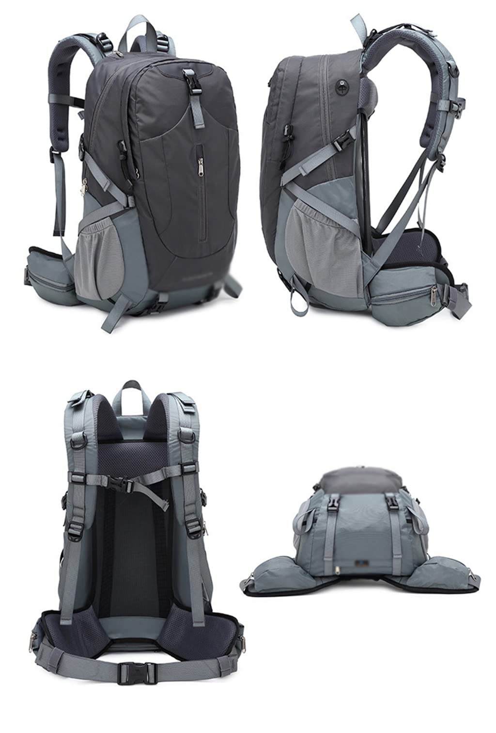 Zaino da Alpinismo da 40 Litri Borsa da Campeggio all'aperto Multitasche Borsa da Alpinismo da Viaggio(3-Pack)