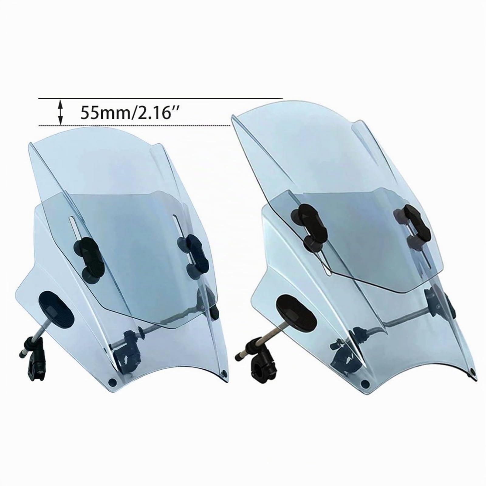 Parabrezza Moto Per BMW Per R1150R Per R1200R Per S1000R Universale Del Motociclo Parabrezza Parabrezza Coperture Schermo Lente Fumo Moto Deflettore Deflettore Vento Moto(Light Grey)