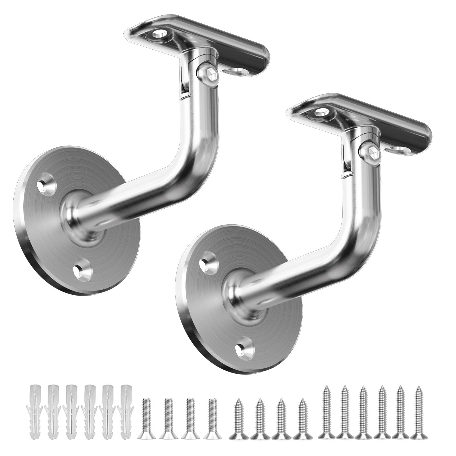 Soportes para pasamanos de acero inoxidable 316 con elegante acabado cepillado
