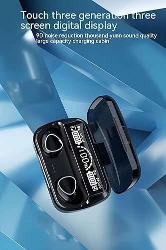 Miniatura 6 de Auriculares inalámbricos Bluetooth, verdaderos auriculares inalámbricos, pantalla LED, conexión Bluetooth, con caja de carga de batería, auriculares