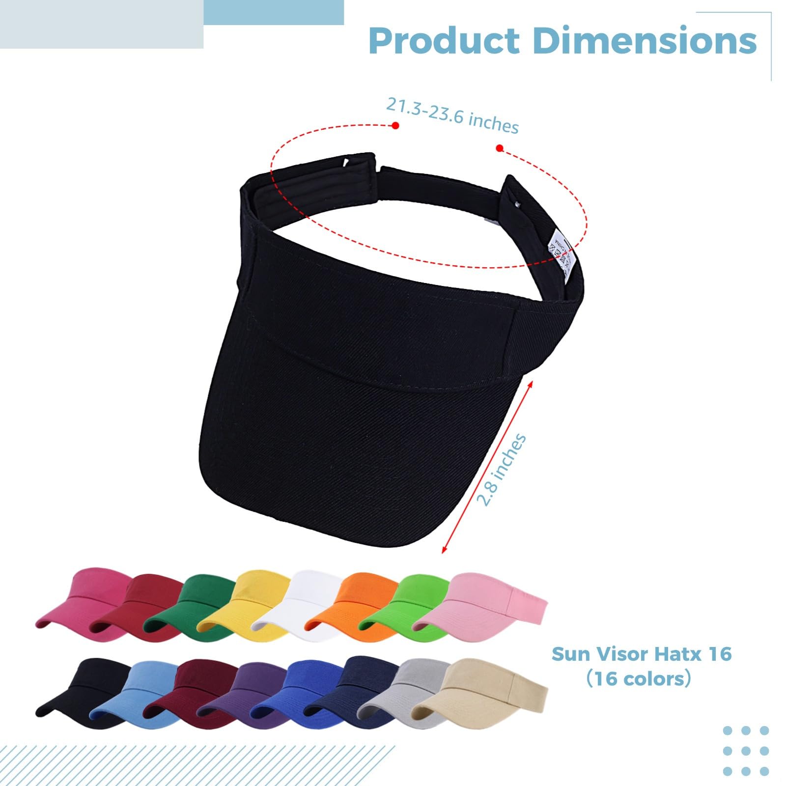 16-teiliges Damen-Sonnenhut-Set, verstellbare Outdoor-Kappen für Sonnenschutz, stilvolle Kopfbedeckung, mehrere Farboptionen
