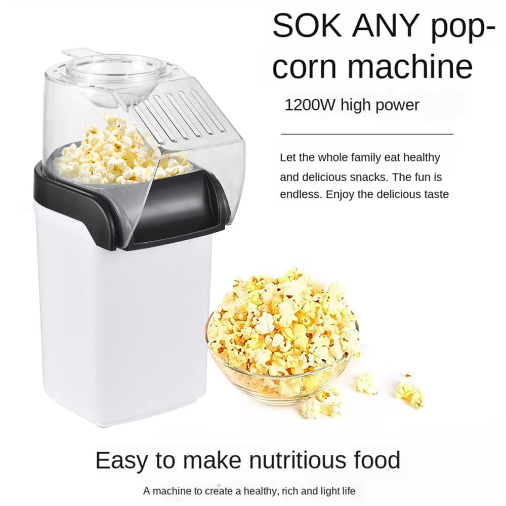 TRIDEO ๐๐ ๐๐๐๐๐ ๐๐๐๐๐๐๐๐ Mini Electric Popcorn Maker - Hot Air Popcorn Machine for Home|Oil-Free Snacks|Fast 2-Minute Popping|Compact & Portable Popper for Kids, Movie Nights & Parties 1