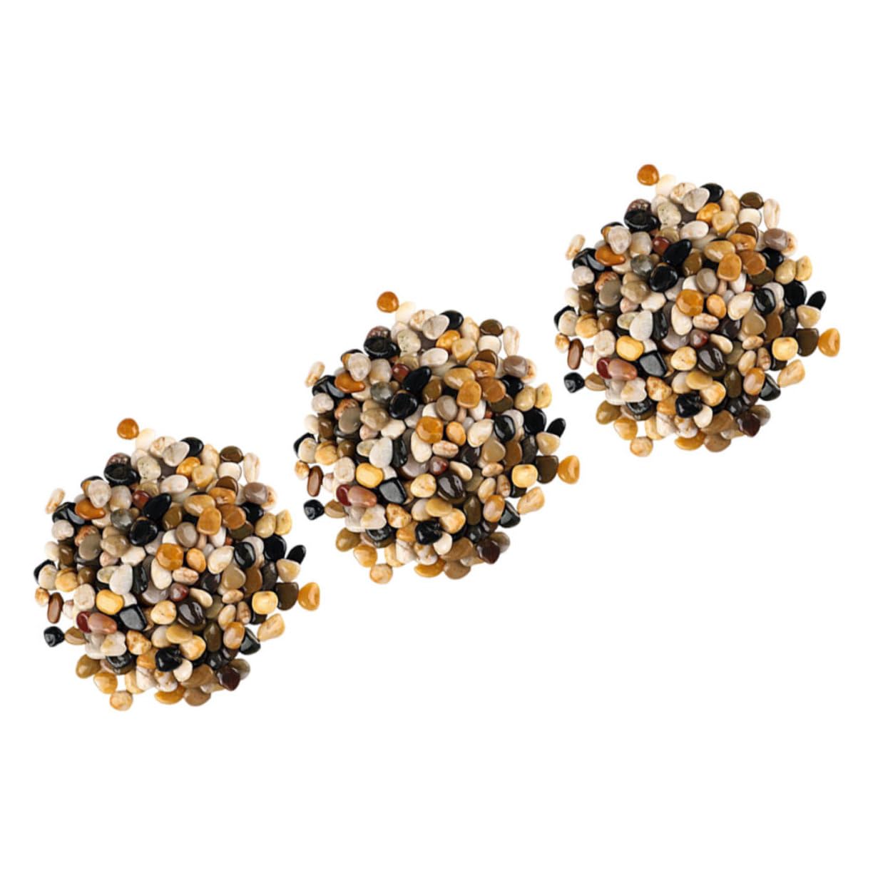 FOMIYES 3 Paquetes Piedras Mixtas Naturales Pulidas Plantas Naturales Interior De Rio Mexicana Terrario Plantas Piedras Pequeñas Rocas De Jardín Suculentas Cactus Exterior Guijarro