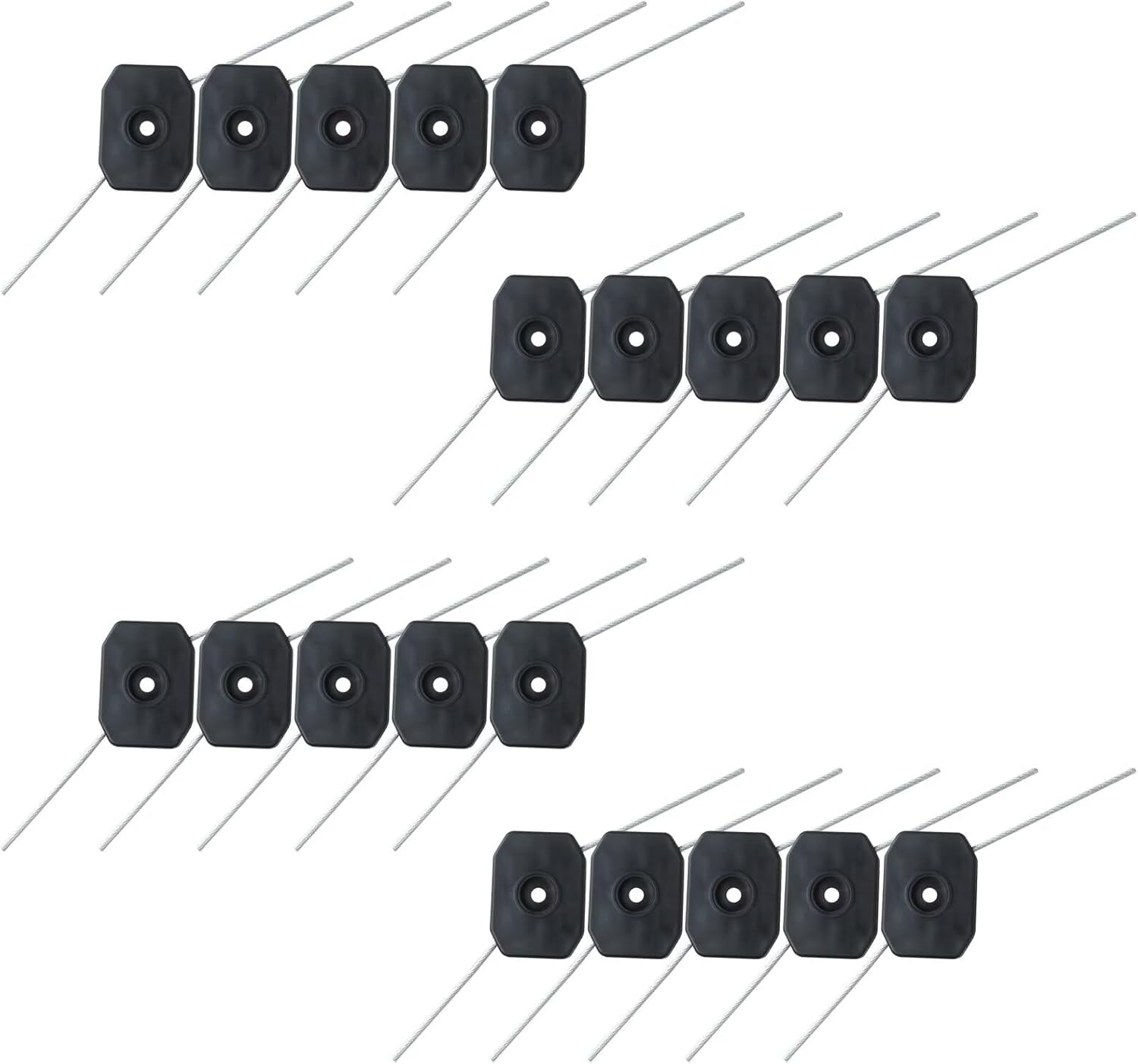 Weed Wacker Attachments Blade,Weed Head Eater Replacement,Steel Wire Grass Trimmer Head,Trimmer Blades for Weedeaters 6in Length,Replacement Trimmer Line for 0.2inch Bore Cordless Weed Trimmer(20pcs) - Image 1 of 6