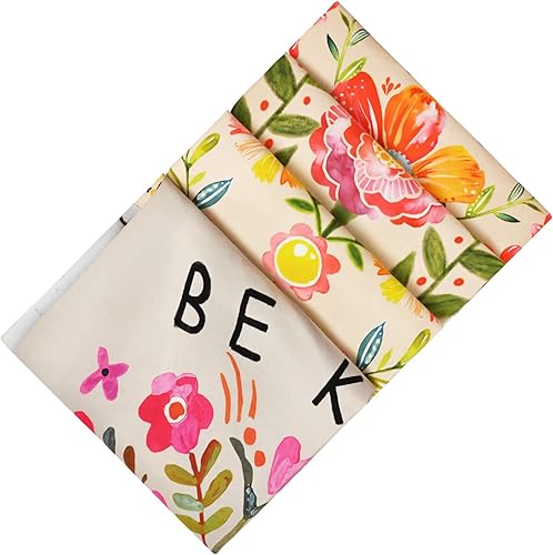 Miniatura 7 de Uspring Tapiz con cita inspiradora, diseño de plantas florales, tapiz para aula, con texto positivo, tapiz estético con flores botánicas, tapiz para