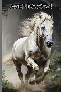 AGENDA 2024 CHEVAL: Agenda 2024 de poche avec un magnifique cheval
