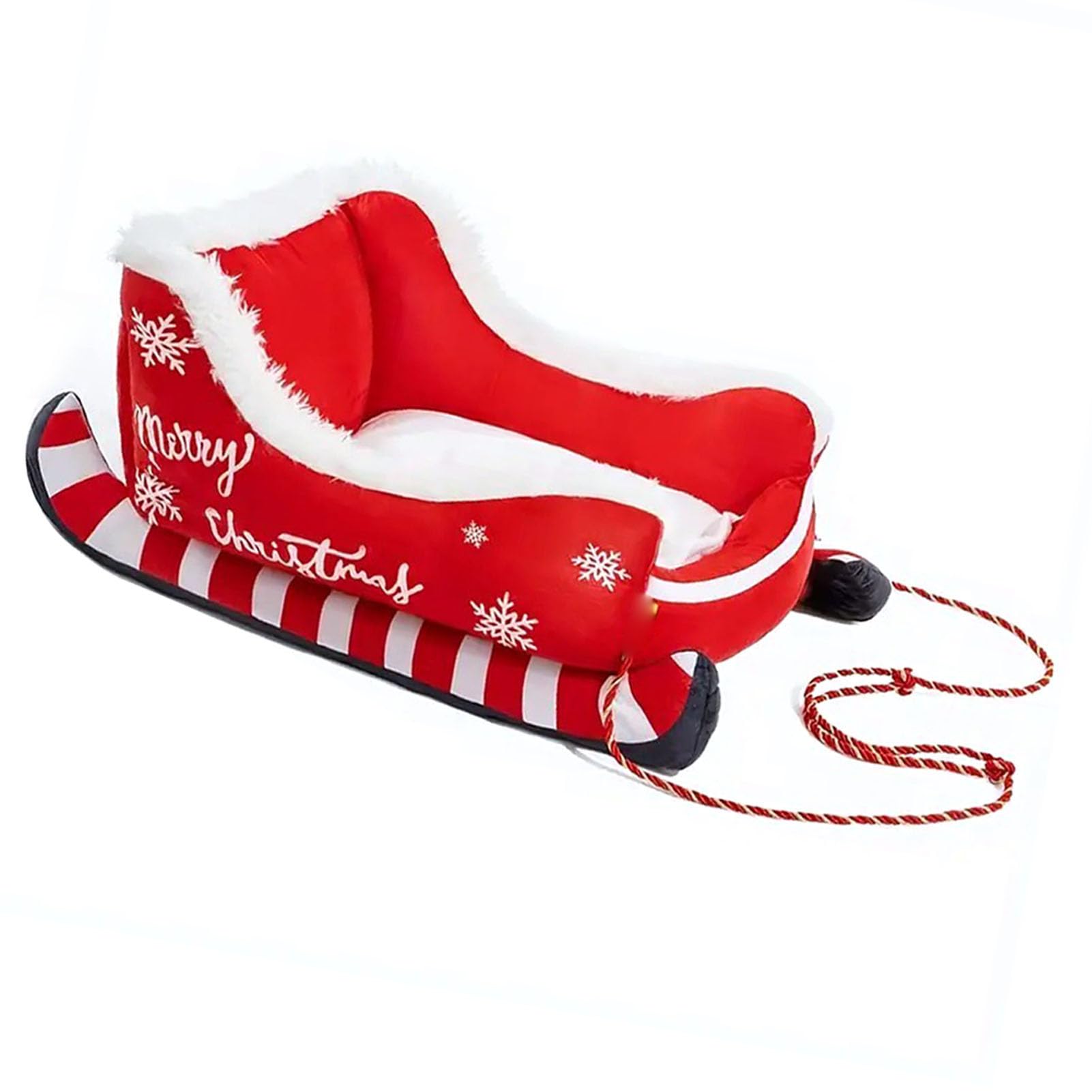 Cama para Perros y Gatos con Trineo, Cama para Mascotas de Felpa