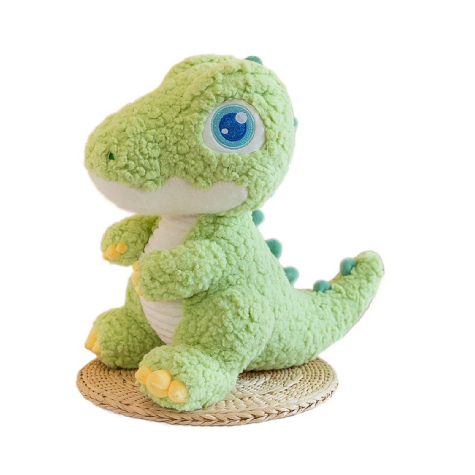 Entzückende Dinosaurier-Plüschtiere, weiche Stofftier, 23 cm/38 cm/58 cm, lustige Dekokissen, Tyrannosaurus Rex Plüschdinosaurier, Geschenke für Jungen und Mädchen (58cm,Grün)