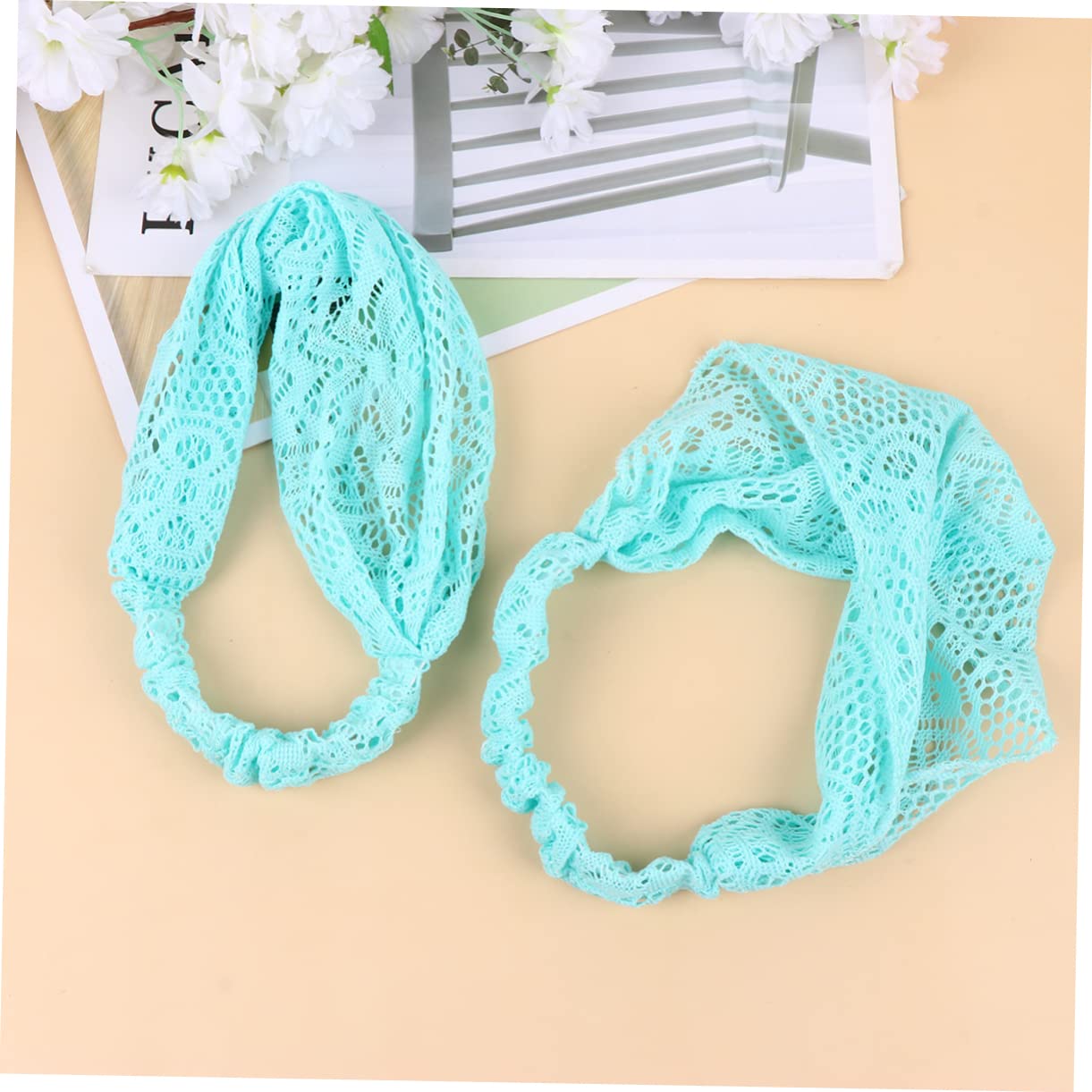 Didiseaon 6pezzi Fascia Per Pizzo Blu Da Accessori Eleganti Per Donne e Ragazze Per Occasioni Speciali e Uso Quotidiano Design Chic e Romantico