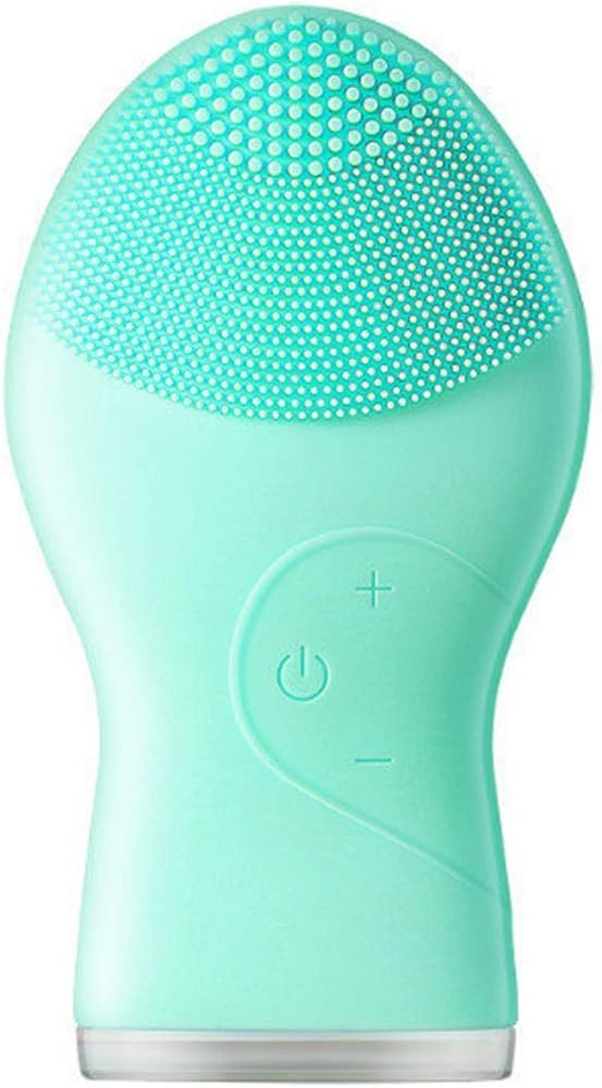 Makkelijk te gebruiken Fashion Electric Silicone Cleansing Instrument Ultrasonic Wash Instrument Oplaadbare Cleansing Brush Pore Cleaner Wash Artifact (Color : Green)
