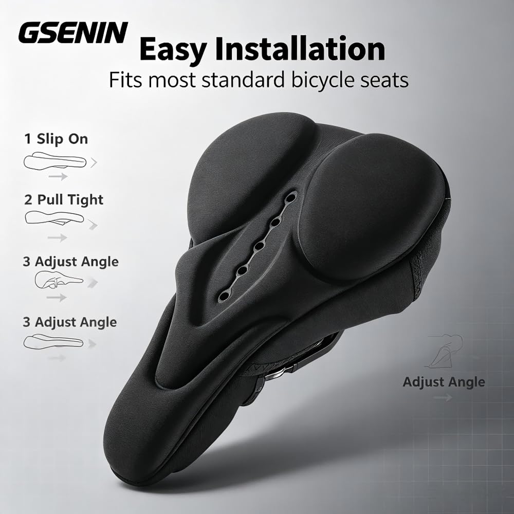 Coprisella per Bicicletta per Merida Big Seven 400 | Morbido Coprisella Bici, Copri Sella Bicicletta Comoda in Memory Foam a Doppio Strato
