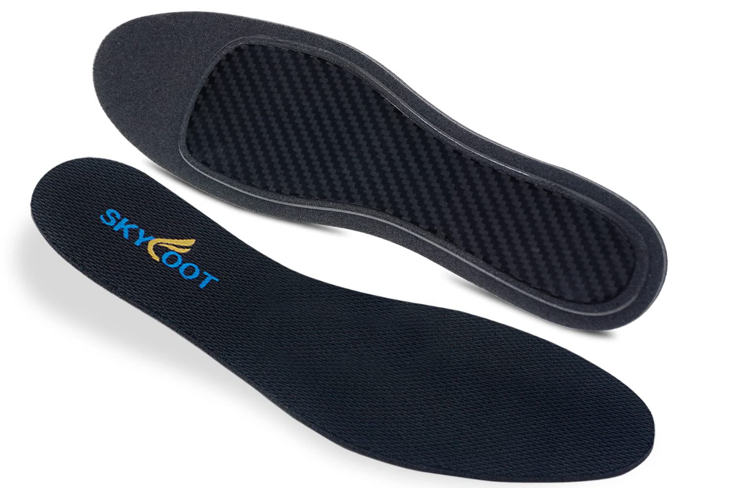 Skyfoot Carbon Fiber Insole | Trimmable Rigid Shoe Insert for Foot Support, Orthotic Shoes Stiffener Inserts with Energy Return & Explosiveness to Prevent Foot Sore and Fatigue | Small - Women's 6-10