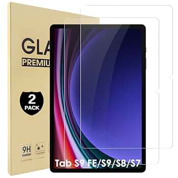 Galaxy Tab S9 fe 128GB 本体+ガラスフィルム+保護ケース Amazon.co.jp: Hianjoo 2枚セット Samsung Galaxy Tab S9 FE
