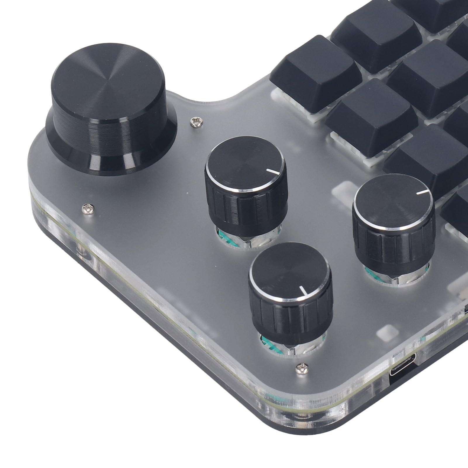 Mini tastiera meccanica USB macro da gioco, RGB LED interruttore blu, tastiera programmabile per gamer, ABS, 1 tasto, 1
