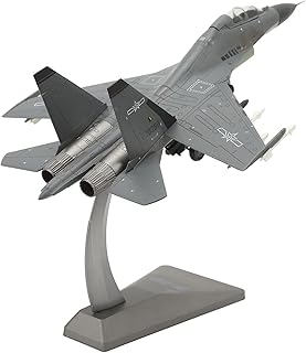 1:72 SU 30 Fighter Jet Model, Aluminum Alloy Fighter Jet with Moveable Cabin Cover and Wheels Desktop Display Decoration, Military Aircraft Models Military Airplane Toys