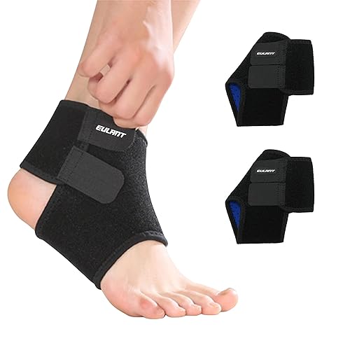 YEEKORO - Tobillera para niños, ajustable, transpirable, manga de tobillo, soporte de compresión de tendón para protección deportiva, baloncesto,