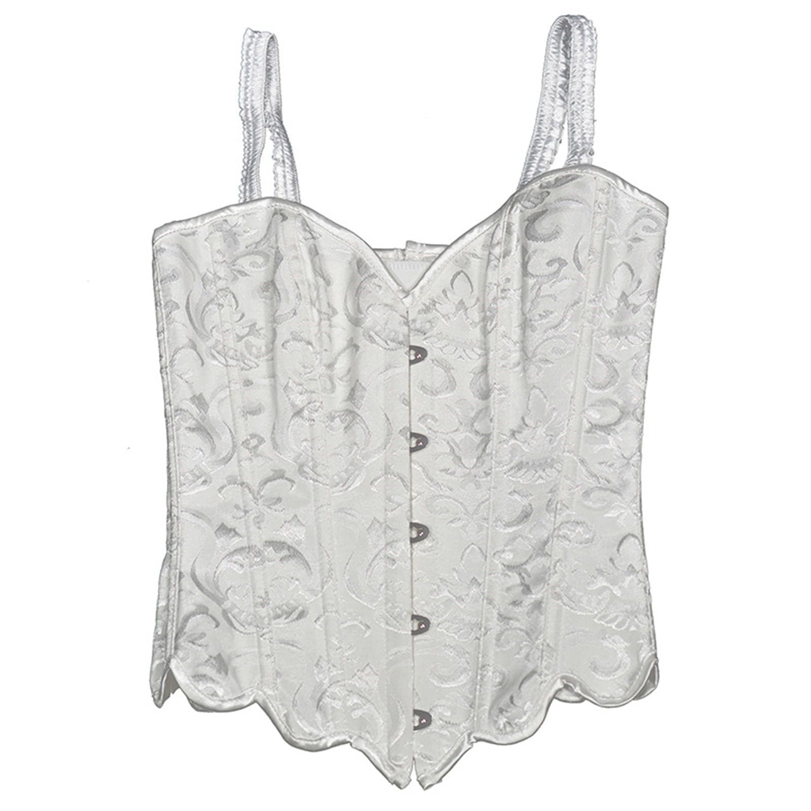 Corsetto da donna con stampa floreale, stile retrò